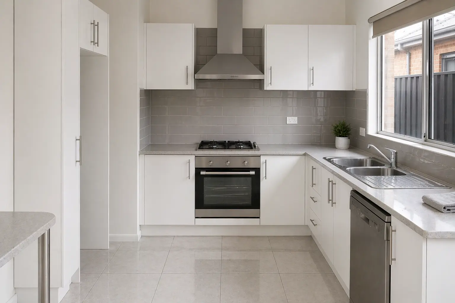 Kitchen after cleaning