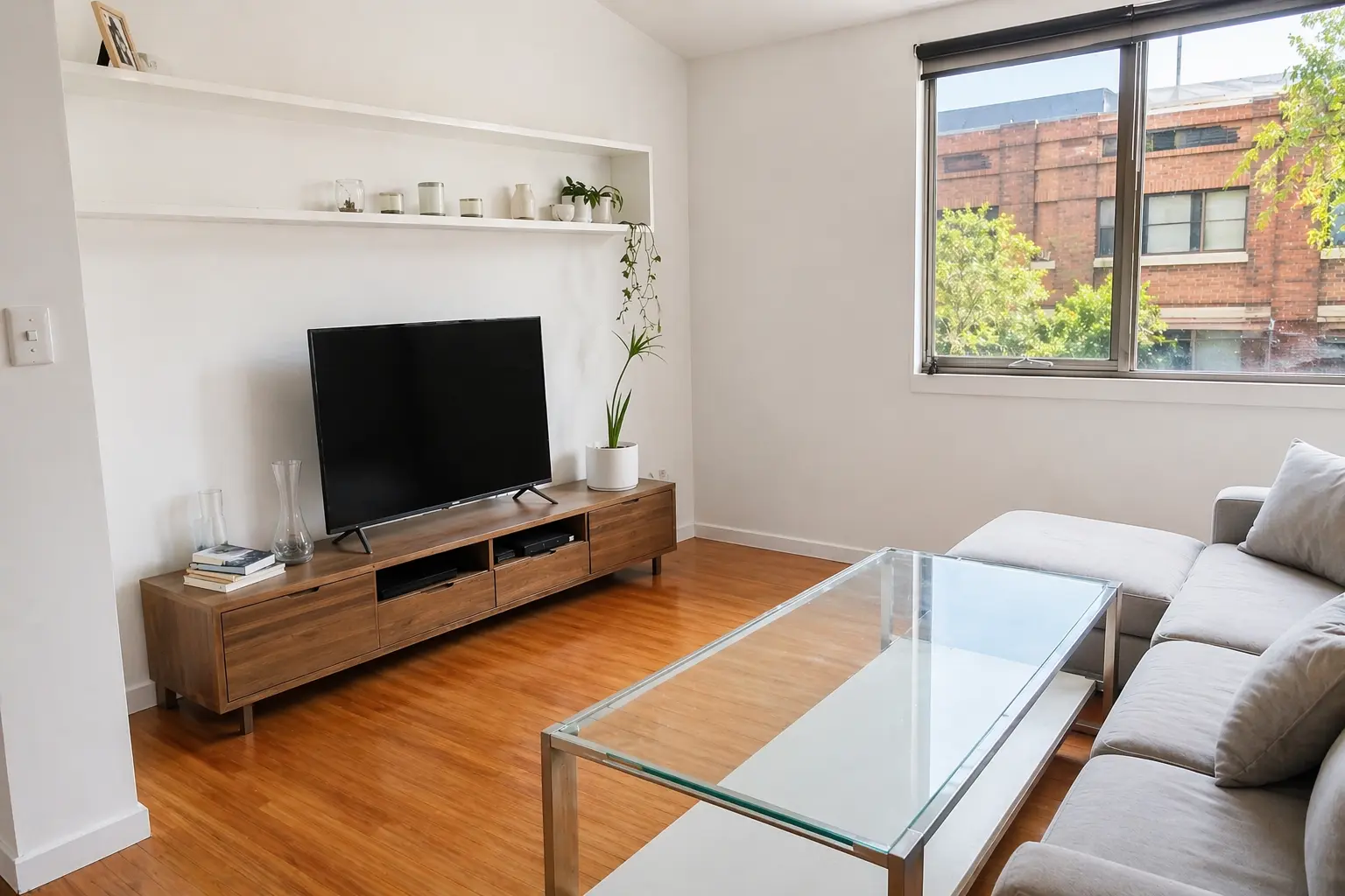 Living room after cleaning